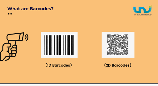 types of barcodes - 1d barcodes and 2d barcodes