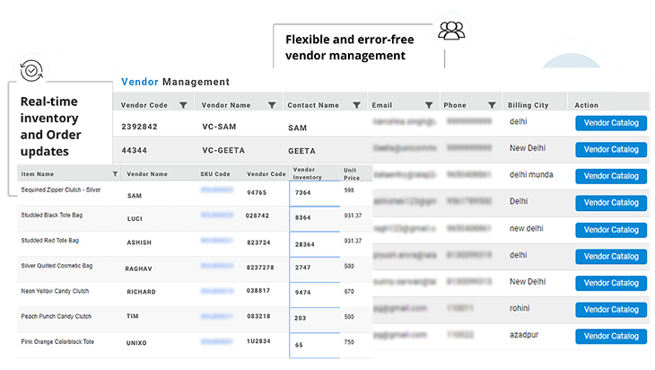 vendor panel solution